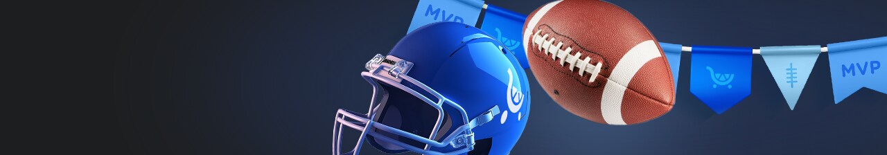 Sign Up and Play Sports Balls with MVP banner imagery