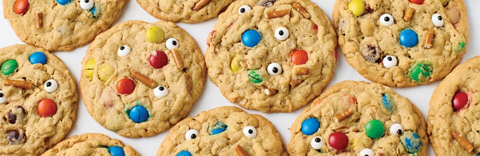 A field of Monster Cookies