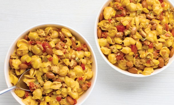 Two bowls of Chili Mac