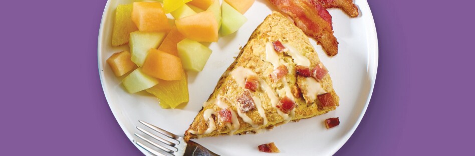 Maple-Bacon Scones with Maple Glaze
