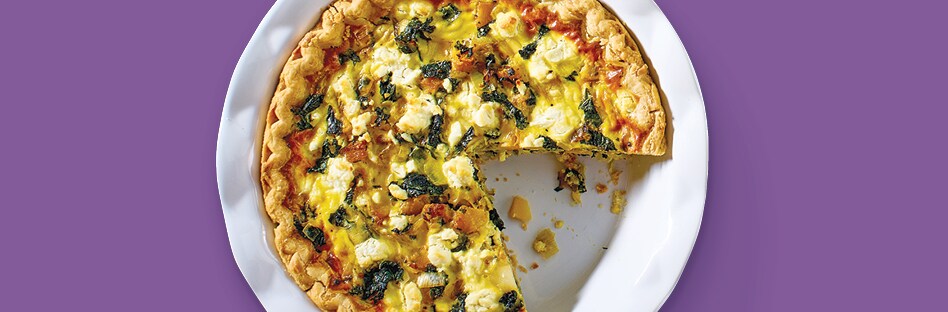 Butternut Squash, Leek and Goat Cheese Quiche