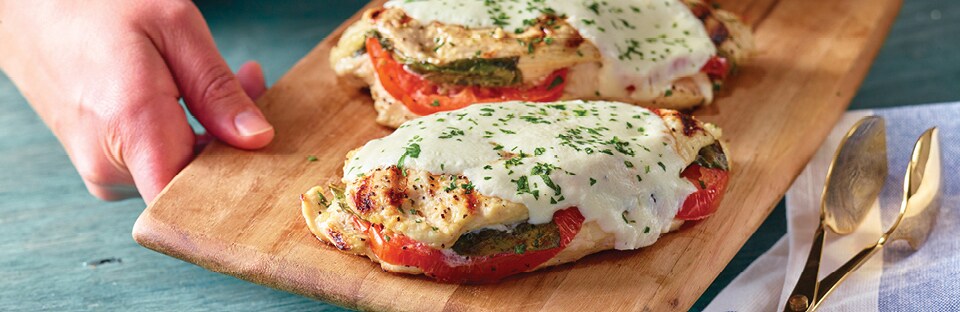 Stuffed Grilled Caprese Chicken