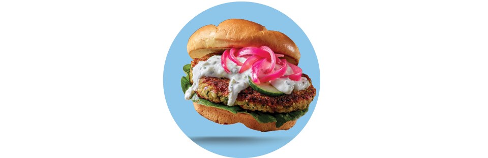 Plant-based burger