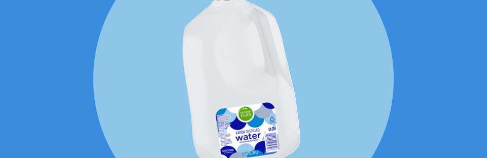 Gallon Jug of Simple Truth Vapor Distilled Water