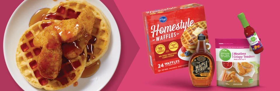 Vegetarian Chicken and Waffles