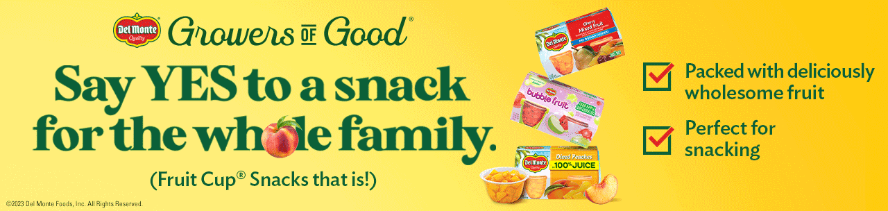 say yes to a snack for the whole family