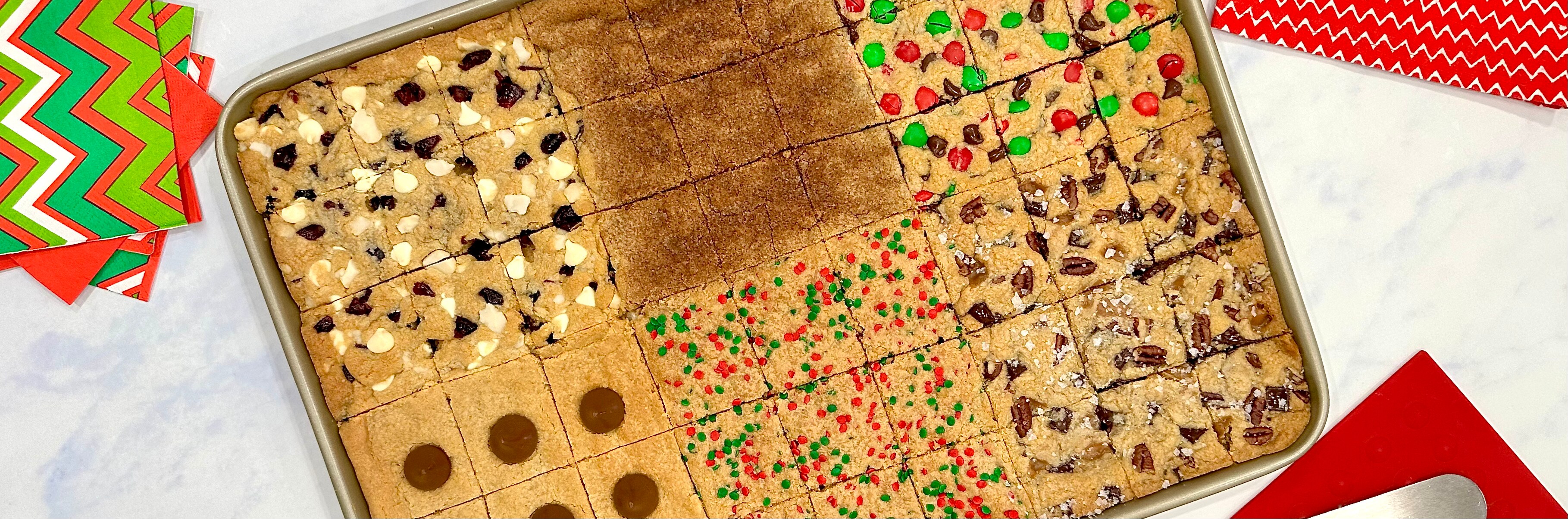 Sheet Pan Holiday Cookie Bars