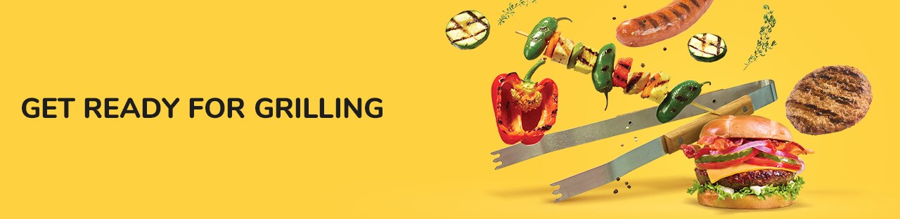 Get ready for grilling. Get ready for grilling.