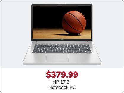 379.99 HP 17.3 in Notebook PC