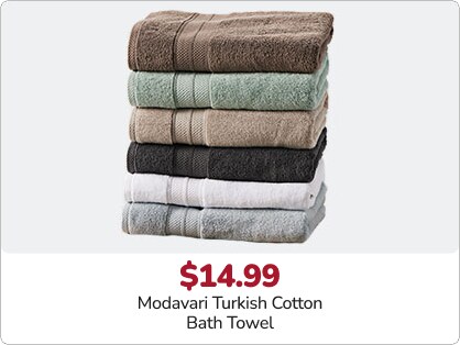 14.99 Modavari Turkish Cotton Bath Towel