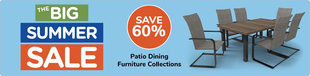 Save 60 percent Patio Dining Furniture Collections
