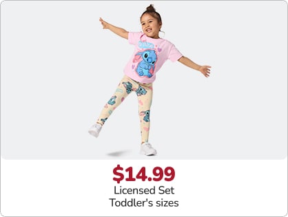 14.99 Licensed Set Toddler's sizes