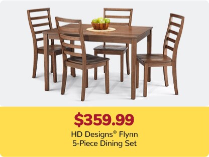 359.99 HD Designs® Flynn 5-Piece Dining Set 359.99 HD Designs® Flynn 5-Piece Dining Set