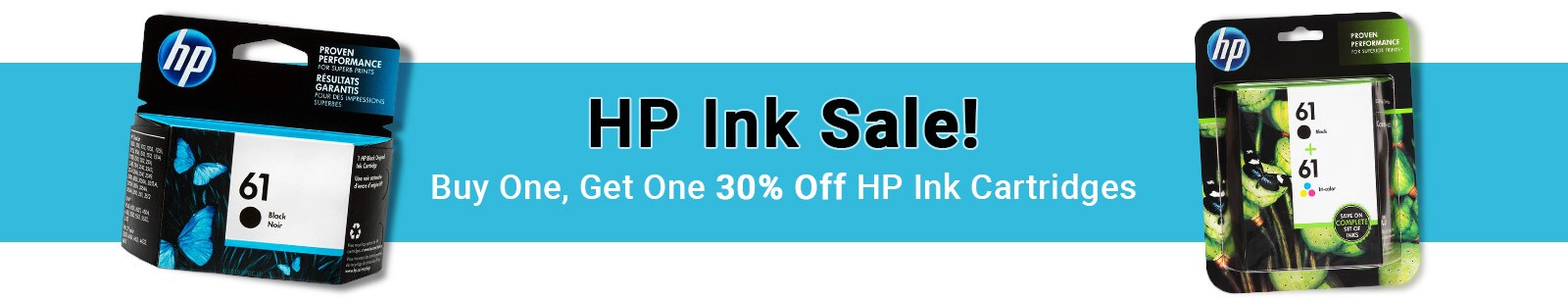 Buy one HP ink cartridge get one thirty percent off
